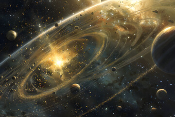 Magic of Orbital Dance: An Exemplar of Keplerian Dynamics in the Cosmos