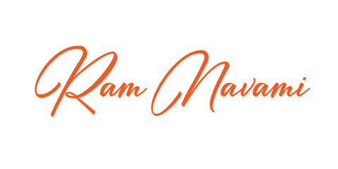 Jai Shree Ram hand written calligraphy transparent png or isolated on white background.	