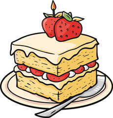Digital Dessert Discovery Exploring Discovering and Unveiling New Horizons Frontiers and Possibilities in Cake Vector Art that Evoke Emotion and Wonder Inspire Creativity and Ignite Passion and Desi
