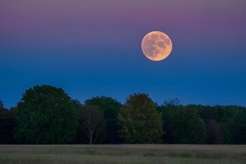 Full harvest moon illuminates night sky on September 13th, 2019