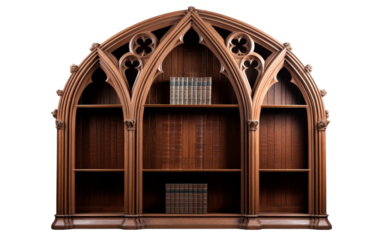 A book shelf filled with books, topped with a grand bookcase displaying more books