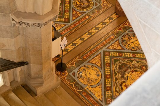 interior of a the town hall of rochdale