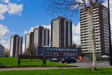 downtown city of rochdale , seven sisters