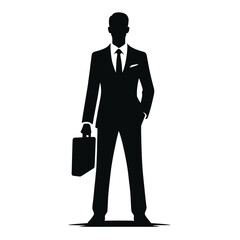 Lawyer Standing Confident Silhouette
