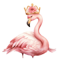 Floral Crowned Flamingo Portrait
