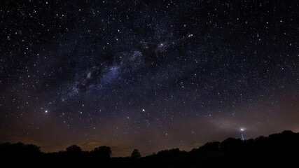 Fototapeta na wymiar Night sky, stars and space.