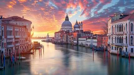 Magnificent Venice morning skyline - obrazy, fototapety, plakaty