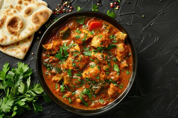 Two Hands Holding a Bowl of Chicken Curry