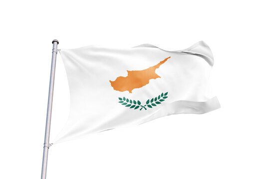 cyprus cypriot flag waving