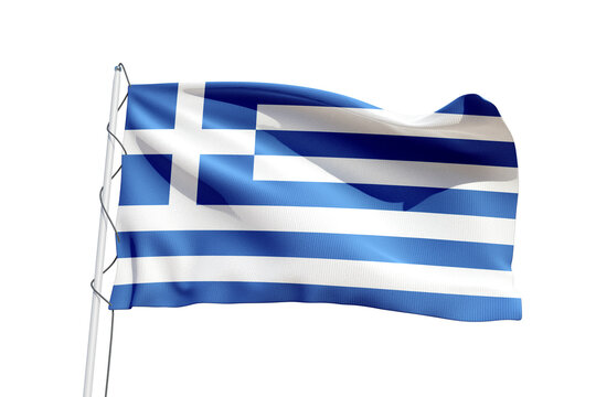 greek greece flag waving