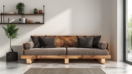 sofa in room
