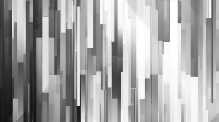 Abstract grey geometric stripe pattern - Monochromatic image showcasing a variety of grey shades forming a complex stripe pattern, suitable for a modern background