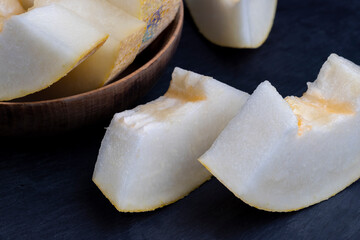 ripe delicious melon close up