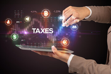 Close-up of a touchscreen with inscription