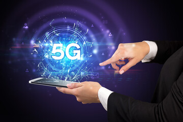 Close-up of a touchscreen with abbreviation.