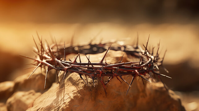 Crown of Thorns Resting on a Stony Ground