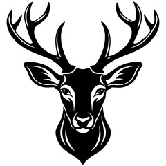 Exquisite Deer Head Vector Graphics for Your Design Needs