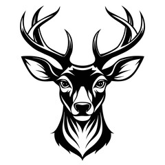 Exquisite Deer Head Vector Graphics for Your Design Needs