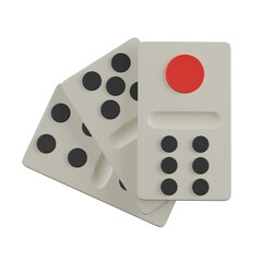 3d render  Domino  illustration