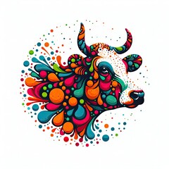 Obraz premium Isolated Colorful Animal on a Clear PNG Canvas, Generative AI