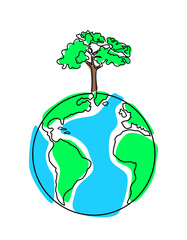 Concept of saving planet earth. Clean planet.