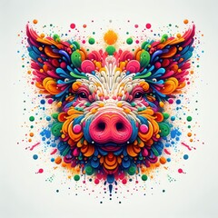 Isolated Colorful Animal on a Clear PNG Canvas, Generative AI