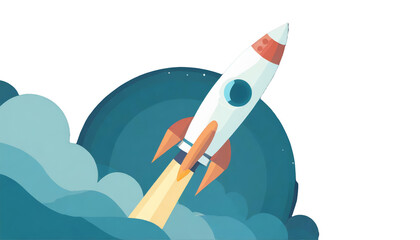 rocket in space