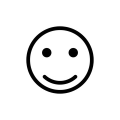 Smile icon vector isolated on white background. Smile vector icon. Emoticon Icon vector. Emoji