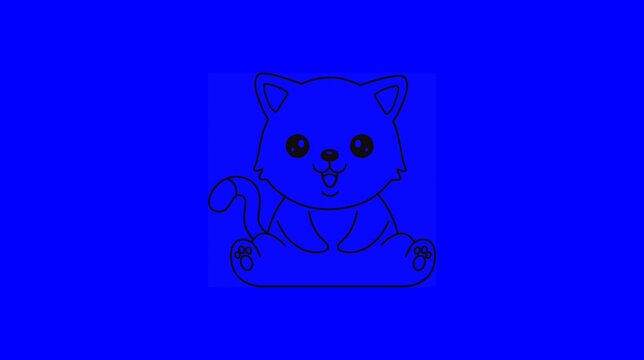 Fox Baby blue screen video