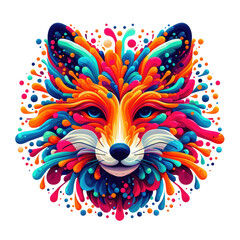 Fototapeta na wymiar Isolated Colorful Animal on a Clear PNG Canvas, Generative AI