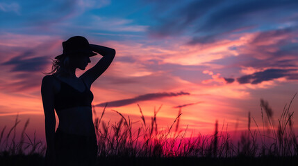 Empowering Women Silhouettes: Expressive Dance and Serenity in Nature Photography