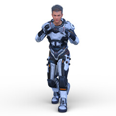 サイバーマン　3DCGレンダリング