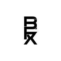 bfx initial letter monogram logo design