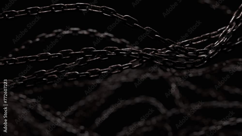 Poster abstract background with tangled chains