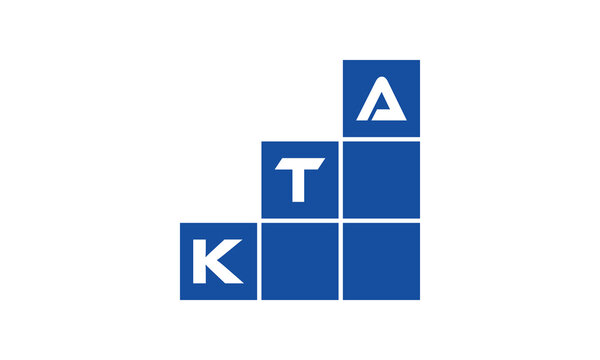 KTA initial letter financial logo design vector template. economics, growth, meter, range, profit, loan, graph, finance, benefits, economic, increase, arrow up, grade, grew up, topper, company, scale