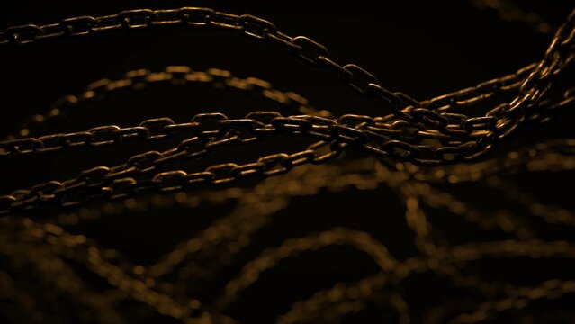 Abstract background with tangled chains