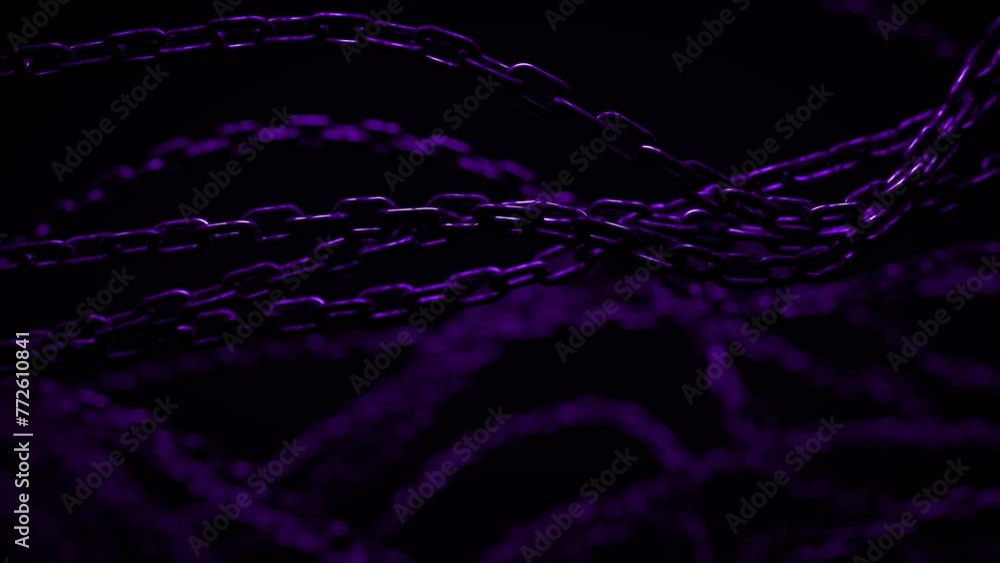 Poster abstract background with tangled chains