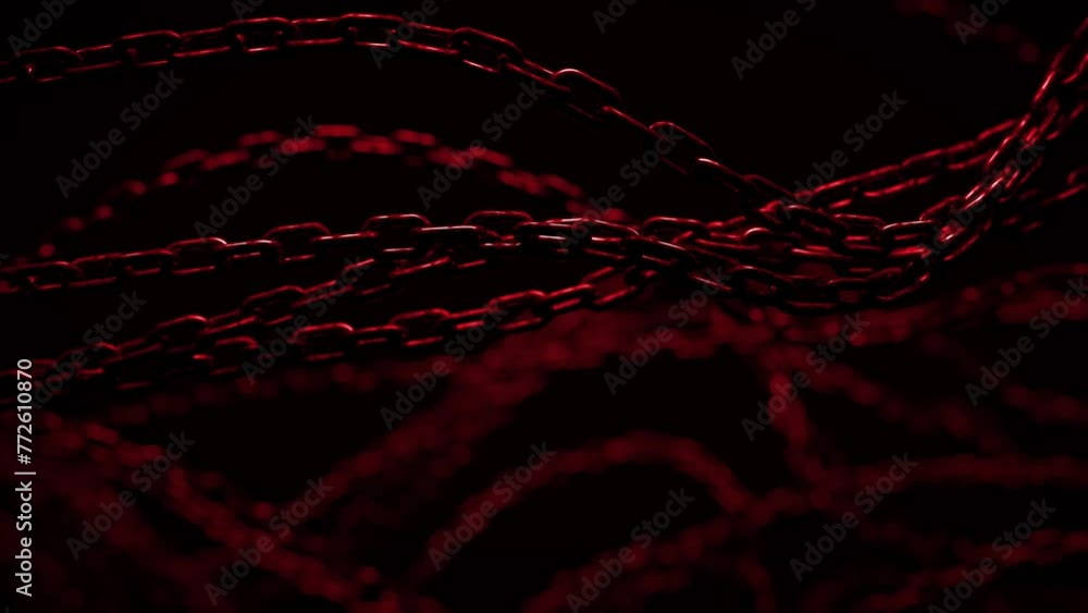 Poster abstract background with tangled chains