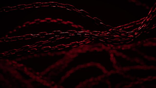 Abstract background with tangled chains