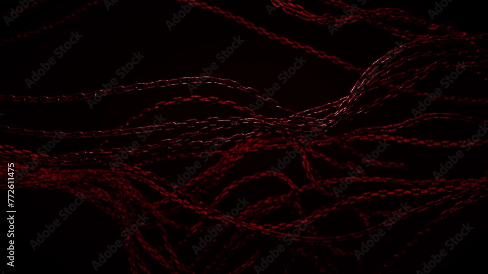 Aufkleber abstract background with tangled chains