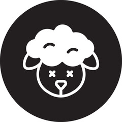 lamb glyph icon