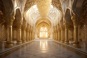 
Golden Architectural Marvel - A 3D Perspective pic