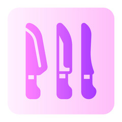 knife gradient icon