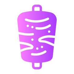 doner kebab gradient icon