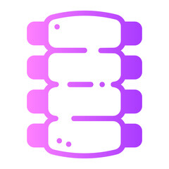 Fototapeta premium ribs gradient icon