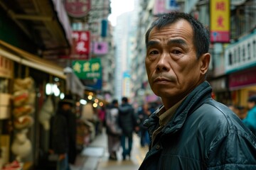 Unidentified Chinese man in Hong Kong.
