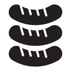 sausage glyph icon