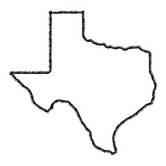 state of texas pencil outline - 772617073