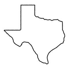 state of texas pencil outline - 772617074