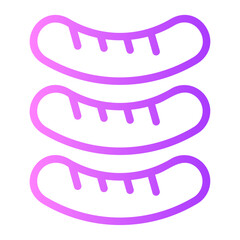 sausage gradient icon